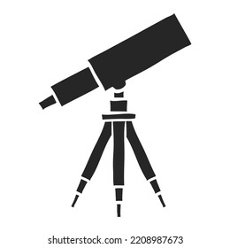 Handgezeichnete Teleskop-Vektorgrafik