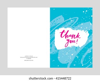Hand drawn template for artistic cards and invitations with lettering, trendy colors, shapes and textures. Wedding, marriage, bridal, birthday, Valentine's day. Isolated