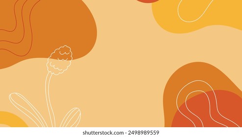 Hand drawn terracotta background vector design in eps 10