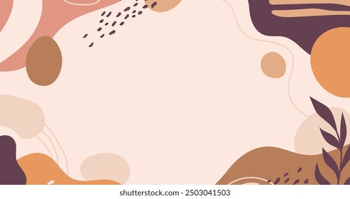 Hand drawn terracotta background vector design in eps 10