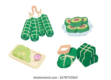 Coleção de elementos de comida de teste desenhada à mão