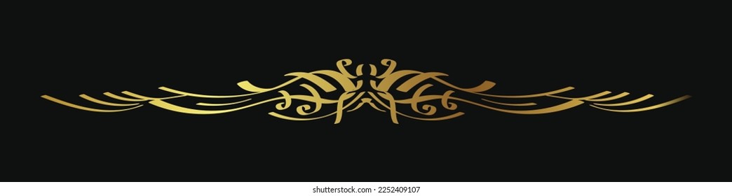 Handgezeichneter Textteiler und grafisches Element. Vektor-Blumendesign. klassische Grenze. Vintage-Ornament