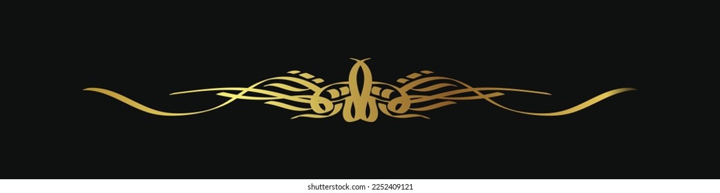 Handgezeichneter Textteiler und grafisches Element. Vektor-Blumendesign. klassische Grenze. Vintage-Ornament