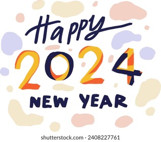 hand drawn text and number for templates.