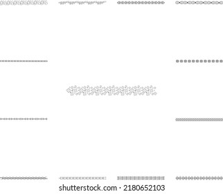 Hand drawn text ornaments flowers icon in a collection with other items