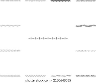 Hand drawn text ornaments icon in a collection with other items