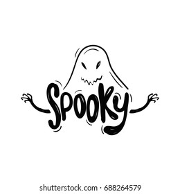 Hand Drawn Text Spooky 