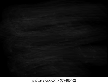 Hand Drawn Texture Of Black Chalk Board. Vector Illustration.