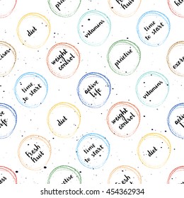 Hand drawn  texture with lattering. Good for creative cards, posters, banners and covers. Vector.
