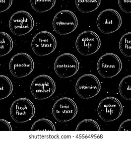 Hand drawn  texture with lattering. Good for creative cards, posters, banners and covers. Vector.