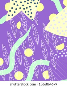 Hand drawn texture perfect floral pattern for photos postcards posters covers invitations brochures. Vector.