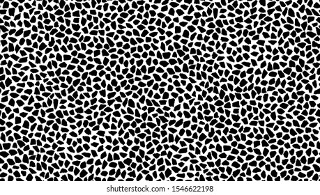 Hand drawn texture seamless pattern. Сreative monochrome vector endless background painted by ink. Abstract doodle freehand graphic shapes.