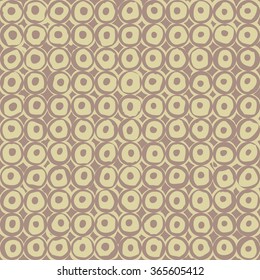 Hand drawn texture, sketched. Circles vector illustration. Seamless pattern.