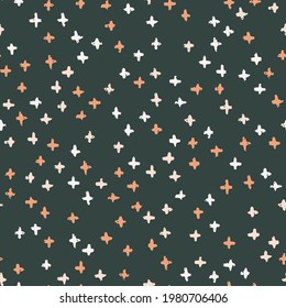 Hand drawn textured doodle seamless pattern. Vector micro texture for background.