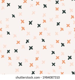 Hand drawn textured doodle seamless pattern. Vector micro texture for background.