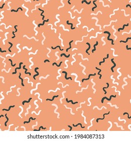 Hand drawn textured doodle seamless pattern. Vector micro texture for background.