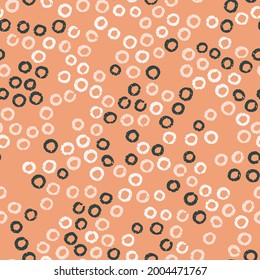 Hand drawn textured doodle seamless pattern. Vector micro texture for background.