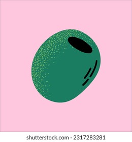 Hand Drawn Textured Olive Illustration