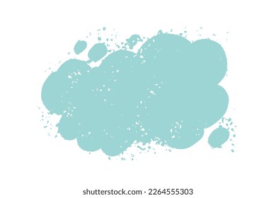 Hand drawn textured speech bubble background. Cloud shape backdrop. Call out shape for messages, banners, phrases, quotes.