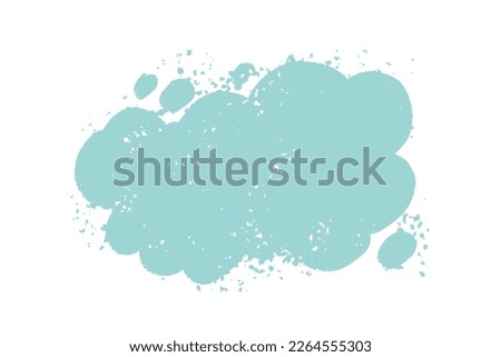 Hand drawn textured speech bubble background. Cloud shape backdrop. Call out shape for messages, banners, phrases, quotes.