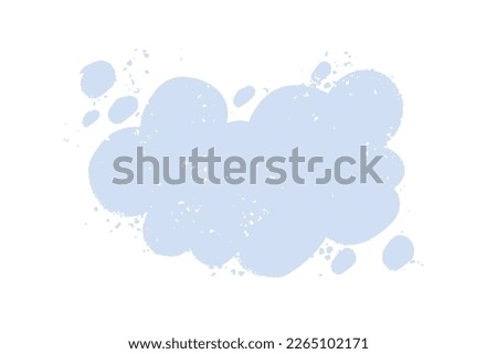 Hand drawn textured speech bubble background. Cloud shape backdrop. Call out shape for messages, banners, phrases, quotes.