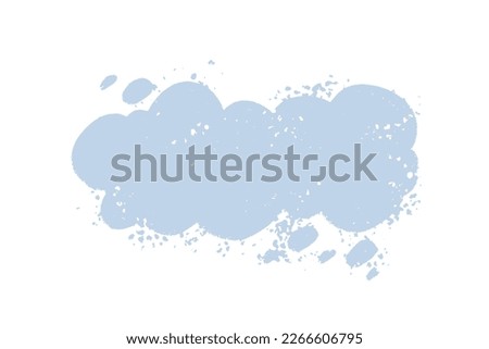 Hand drawn textured speech bubble background. Cloud shape backdrop. Call out shape for messages, banners, phrases, quotes.