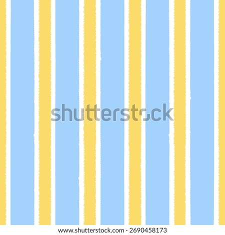 Hand drawn textured striped seamless pattern. Vector background with bold rough lines in naive style