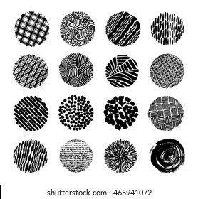 Hand drawn textures and brushes.