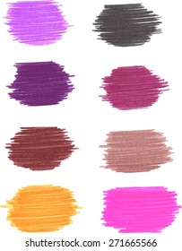 Hand drawn textures. Freehand drawing elements. Vector illustration.