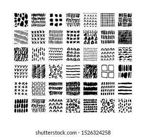 Hand Drawn Textures Isolated Vector Illustration Stock Vector (Royalty ...