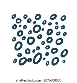 Hand Drawn textures made with ink. Vector. Isolated.