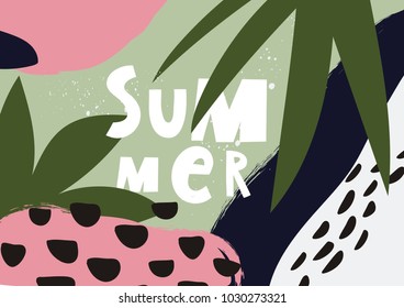 Hand Drawn textures. Set of posters and cards. Hand Drawn textures. Hello Summer