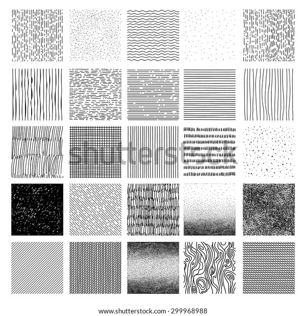 Hand Drawn Textures Template Hatching Drawn Stock Vector (Royalty Free ...