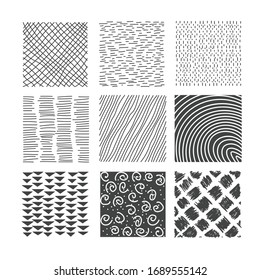 Hand Drawn Textures Template Vector Design Stock Vector (royalty Free 