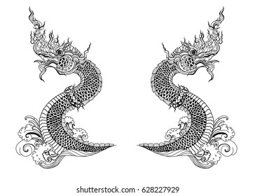 Thai Dragon Images Stock Photos Vectors Shutterstock - 