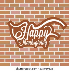 Hand drawn Thanksgiving typography Background 2