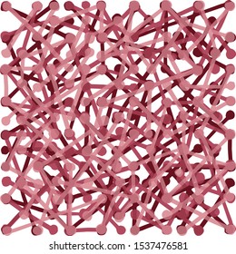 Hand drawn thick marker lines creating rugged, convoluted pattern