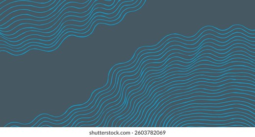 Hand drawn thin brush lines abstract minimal waves and ripples pattern, Japanese, ethnic handcrafted, wood carving textured background, simple water graphic for textile, carpet, decoration