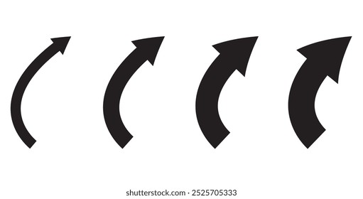 Hand drawn thin line arrows set. Arrow icon. Doodle arrow. Collection different arrows sign. Many vector curvy and wavy arrows isolated on white background.