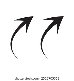 Hand drawn thin line arrows set. Arrow icon. Doodle arrow. Collection different arrows sign. Many vector curvy and wavy arrows isolated on white background.