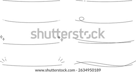 Hand drawn thin line variation illustrations