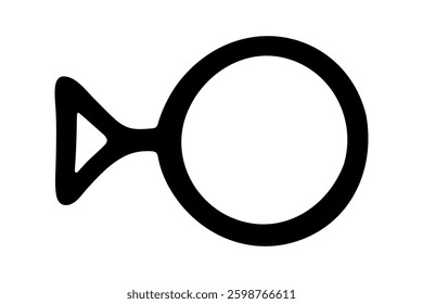 Hand drawn third gender identity icon Symbol used to represent sex and gender