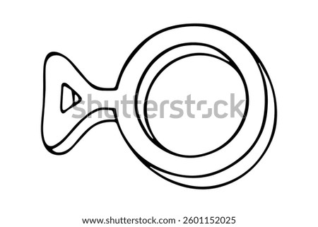 Hand drawn third gender identity icon Symbol used to represent sex and gender
