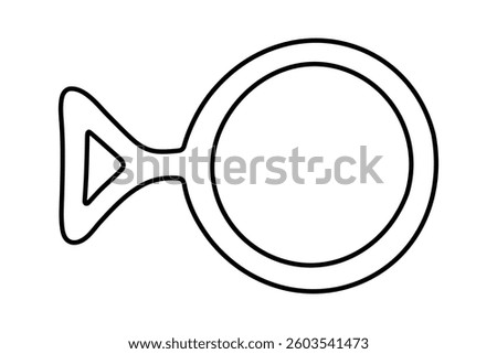 Hand drawn third gender identity icon Symbol used to represent sex and gender