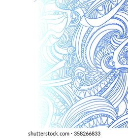 Hand drawn tiger head. Modern design. Can be used for banner, poster, logo. Vector illustration
