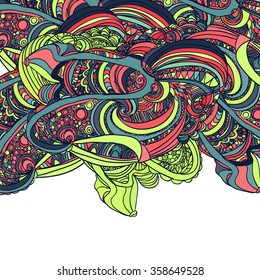 Hand drawn tiger head. Modern design. Can be used for banner, poster, logo. Vector illustration