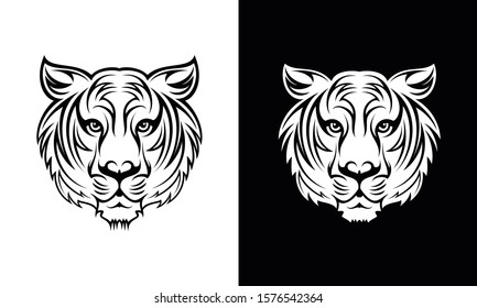 Hand Drawn Tiger Tattoo Design