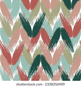 Hand Drawn Tileable Geometric Dotted Grunge Repetitive Retro Wallpaper. Bizarre Art Illustration