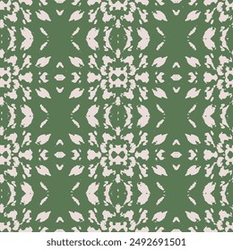 Hand Drawn Tileable Geometric Dotted Grunge Repetitive Retro Wallpaper.  Abstract geometric background.