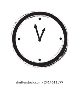 hand drawn Time and clock vector linear icons.Time management. Timer, speed, alarm, time management, calendar symbol illustration vector. doodle